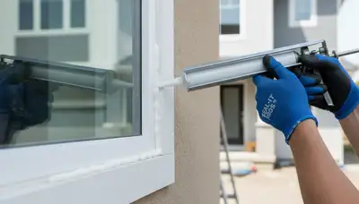 Professional caulking and sealing by house painters in Detroit, MI protecting home exteriors