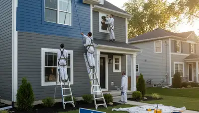 Professional house painters in Detroit MI providing expert exterior and interior painting services