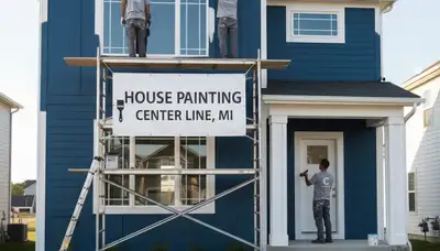 Professional house painters in Detroit MI providing expert residential exterior painting services