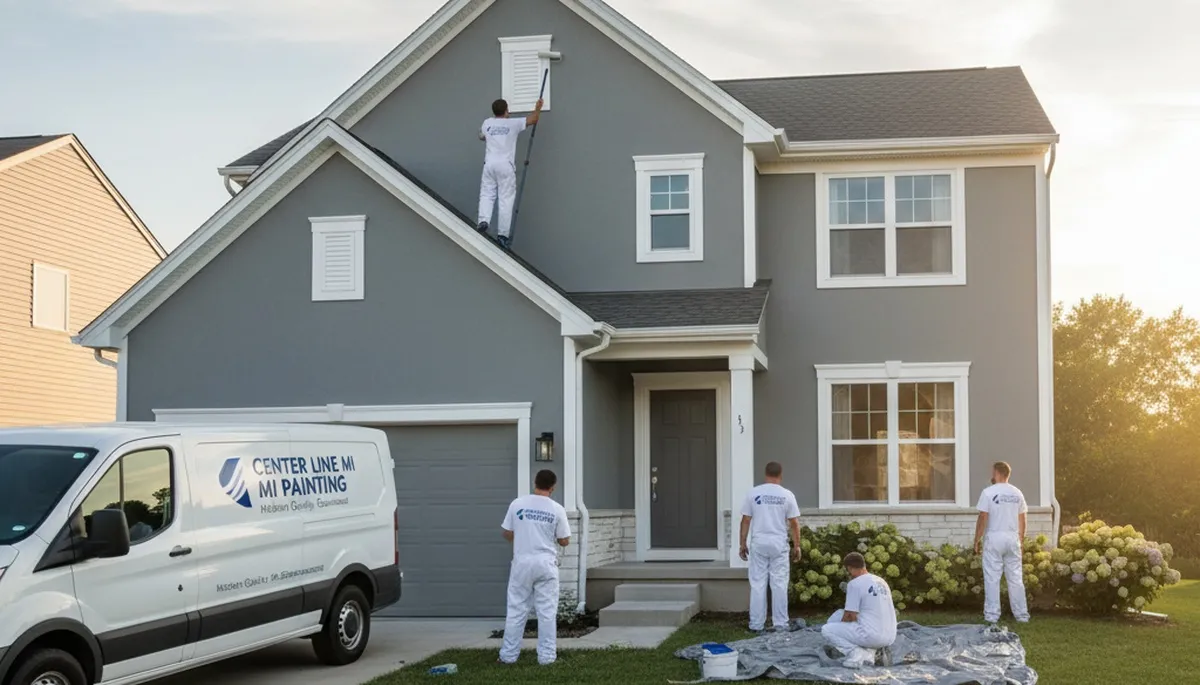 Professional house painters in Detroit MI providing expert exterior home painting services