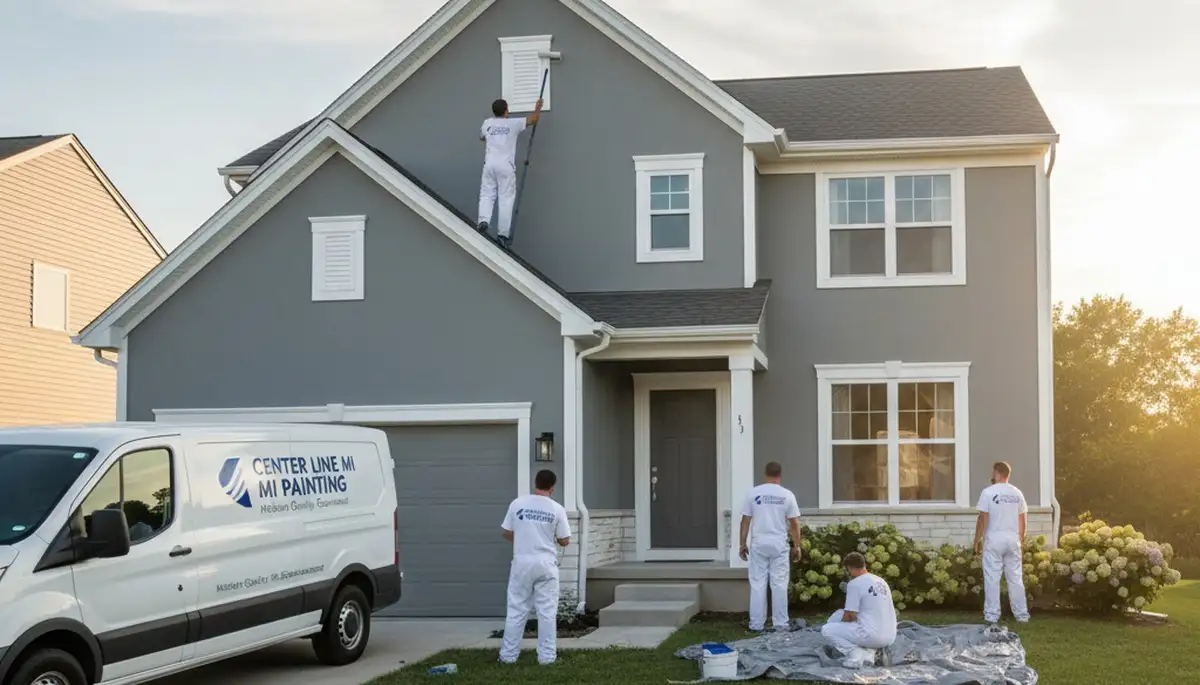 Professional house painters in Detroit MI providing expert exterior home painting services