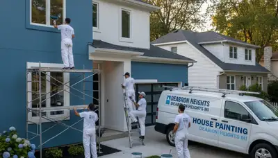 Professional house painters in Detroit MI providing expert residential exterior painting services