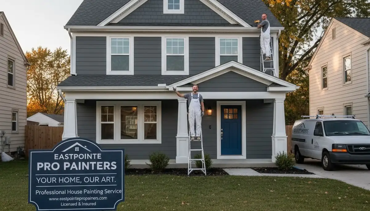 Professional house painters in Detroit MI providing expert residential exterior painting services
