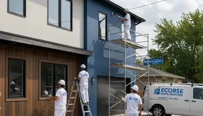 Professional exterior house painters in Detroit MI improving curb appeal