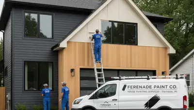 Detroit, MI house painters providing professional interior and exterior painting services