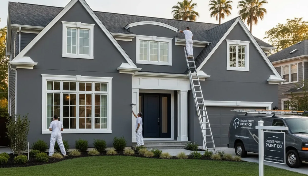 Professional house painters in Detroit MI providing expert exterior home painting services