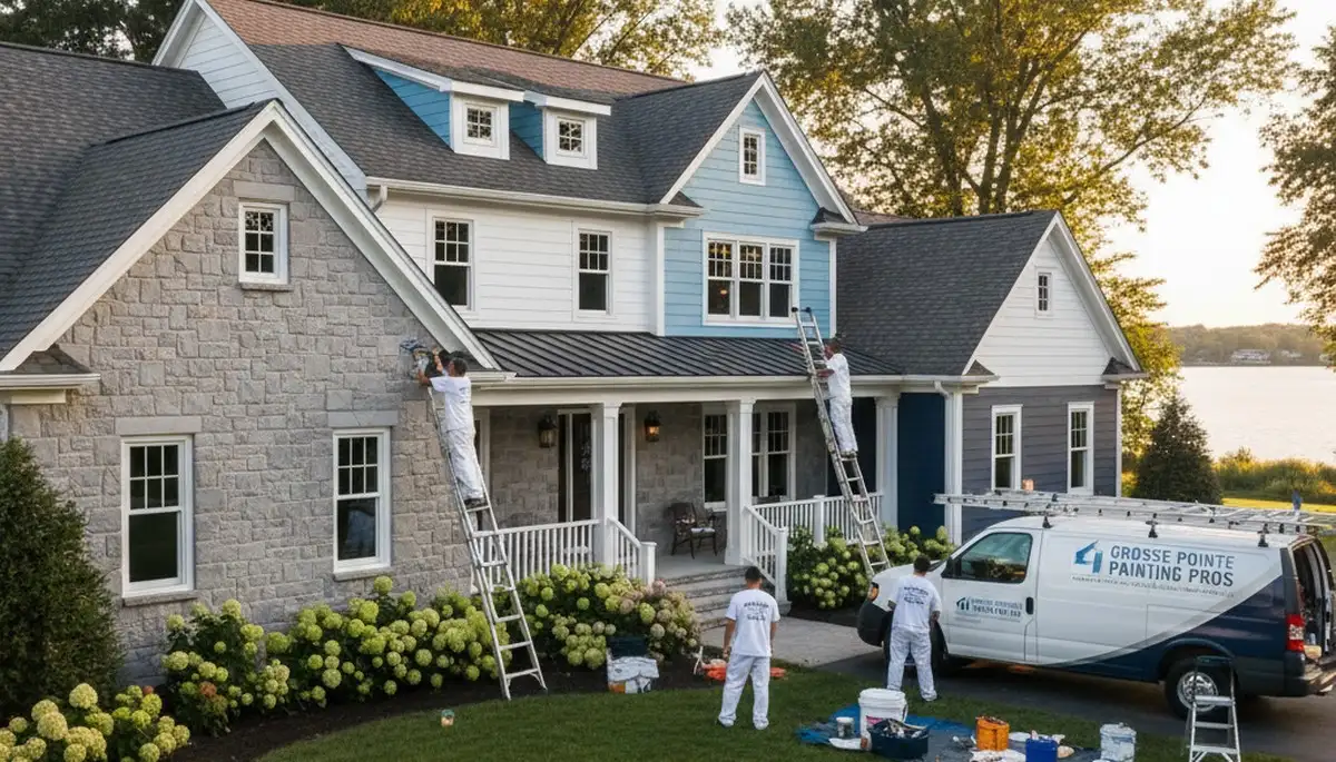 Professional house painters in Detroit MI providing expert residential exterior painting services
