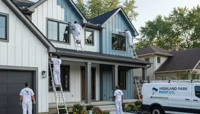 Professional house painting service in Detroit MI home exterior by paintersdetroitmi.com