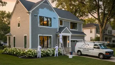 Professional house painters in Detroit MI providing expert residential exterior painting services