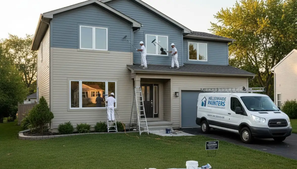 Professional house painters in Detroit MI providing expert residential exterior painting services