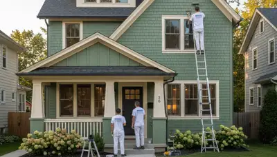 Detroit, MI house painting service by professional painters for residential interior and exterior projects