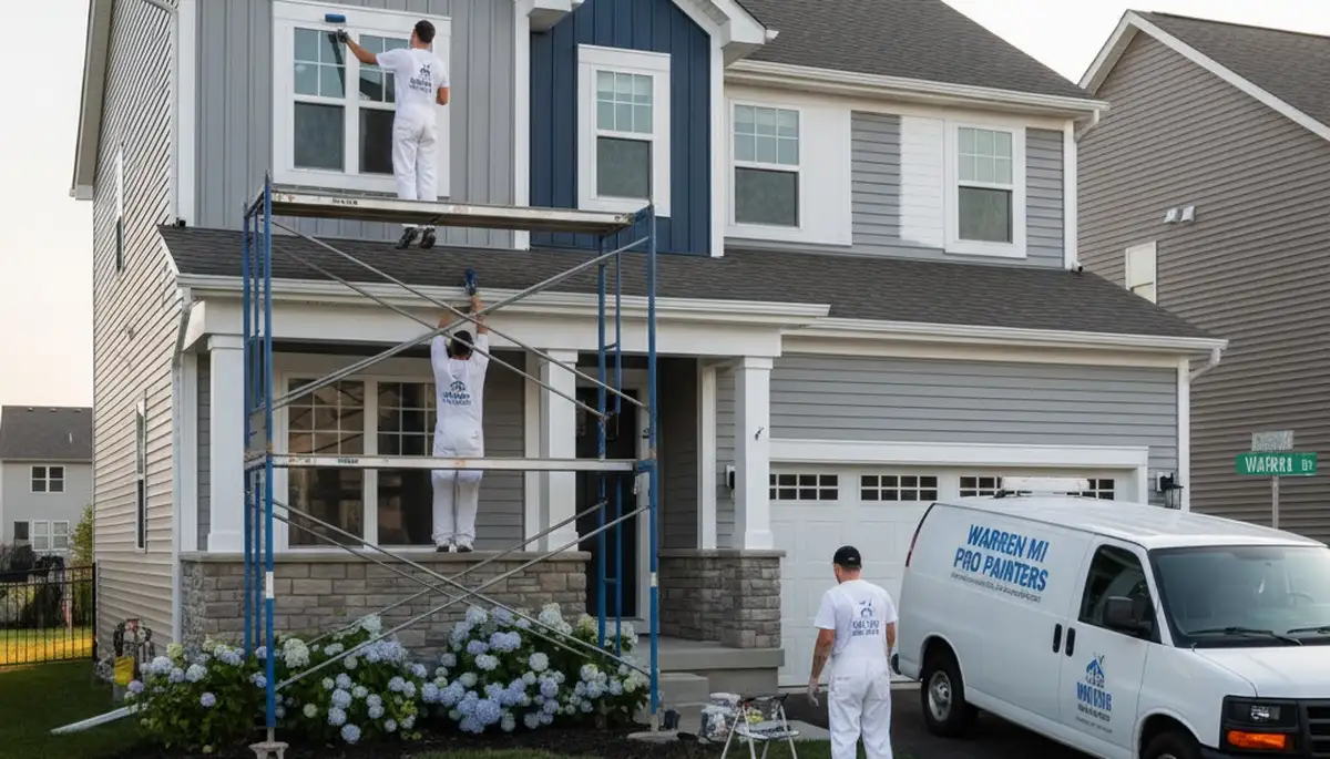 Professional house painters in Detroit MI providing expert residential exterior painting services