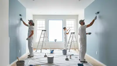 Professional interior house painting in Detroit, MI by expert painters for lasting, vibrant finishes