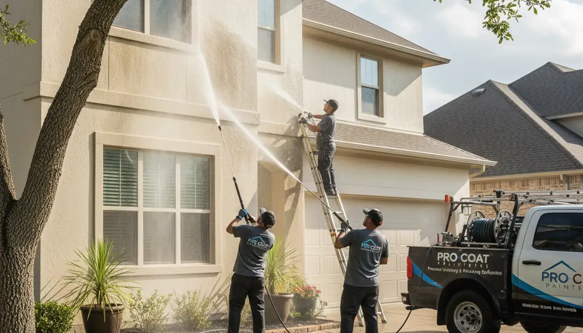 Professional pressure cleaning service in Detroit, MI restoring home exteriors before house painting